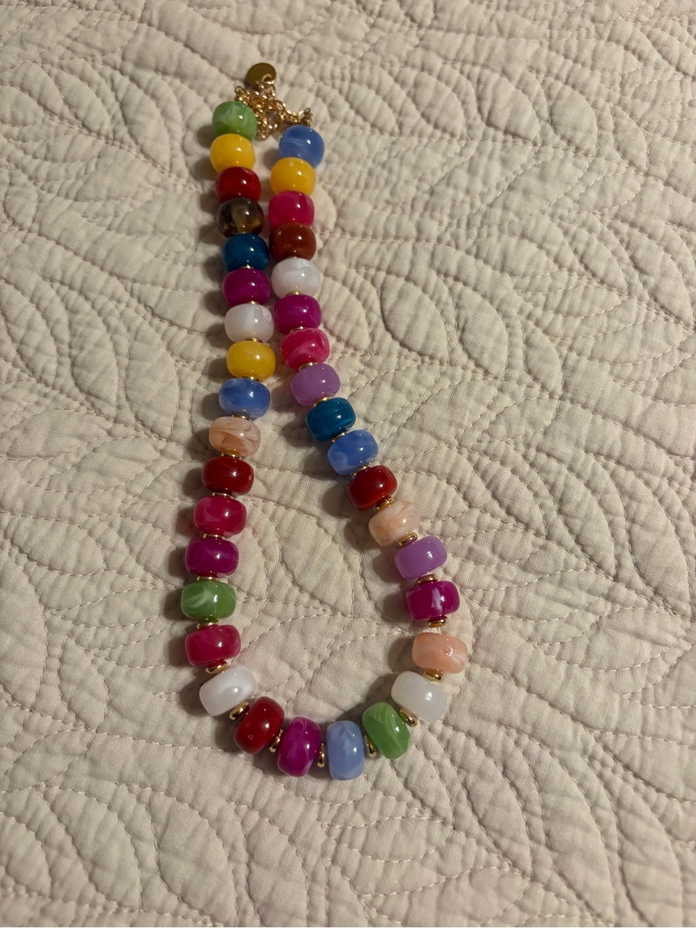 Multicolor Beaded Womens Necklace - Vibrant Glass Beads